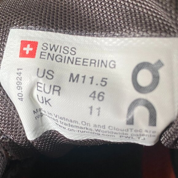 On Cloud X 2.0 Cloudtec Helion Gray Orange Running Athletic Size 11.5 Menโs - Picture 8 of 9